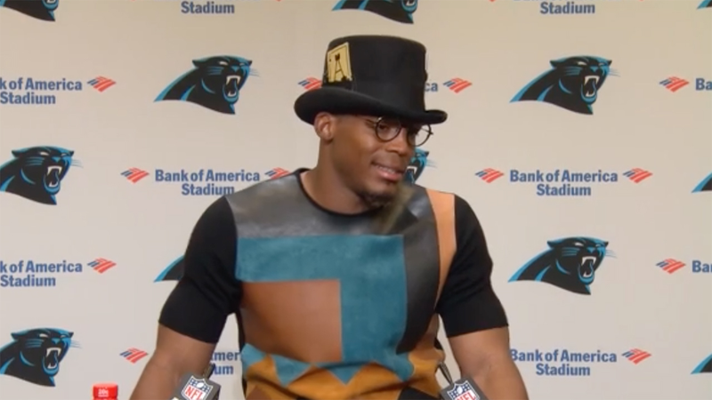 Carolina Panthers quarterback Cam Newton (Screenshot: Carolina Panthers)